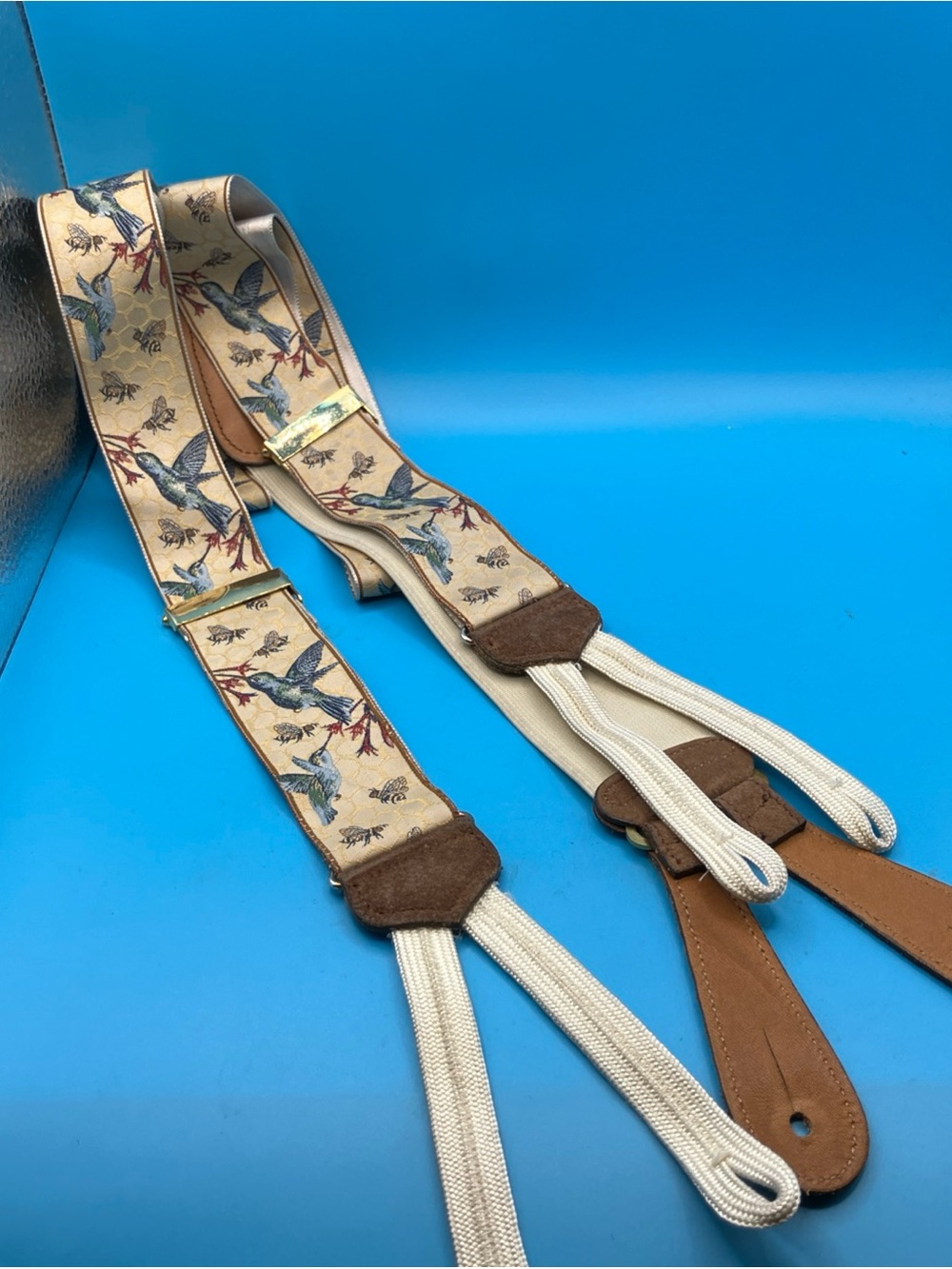 trafalgar limited edition silk suspenders hummingbird